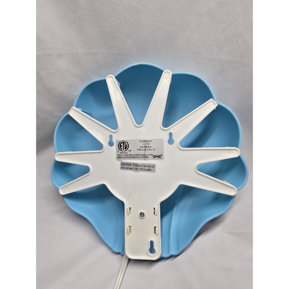 IKEA Smila Snacka Sea Shell Shaped Wall Mount Light Lamp Blue Lot Of 2- VTG - Picture 13 of 16